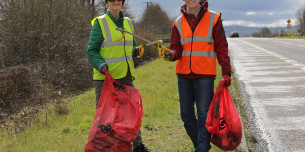 Carol Dempsey and Sean Buckley, joined in The KWD Annual County Clean-Up Day